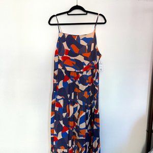 Nine West Abstract Print Maxi Dress - Size XL